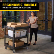 Rubbermaid Commercial Products Black / Medium / 3-Shelf Utility Carts