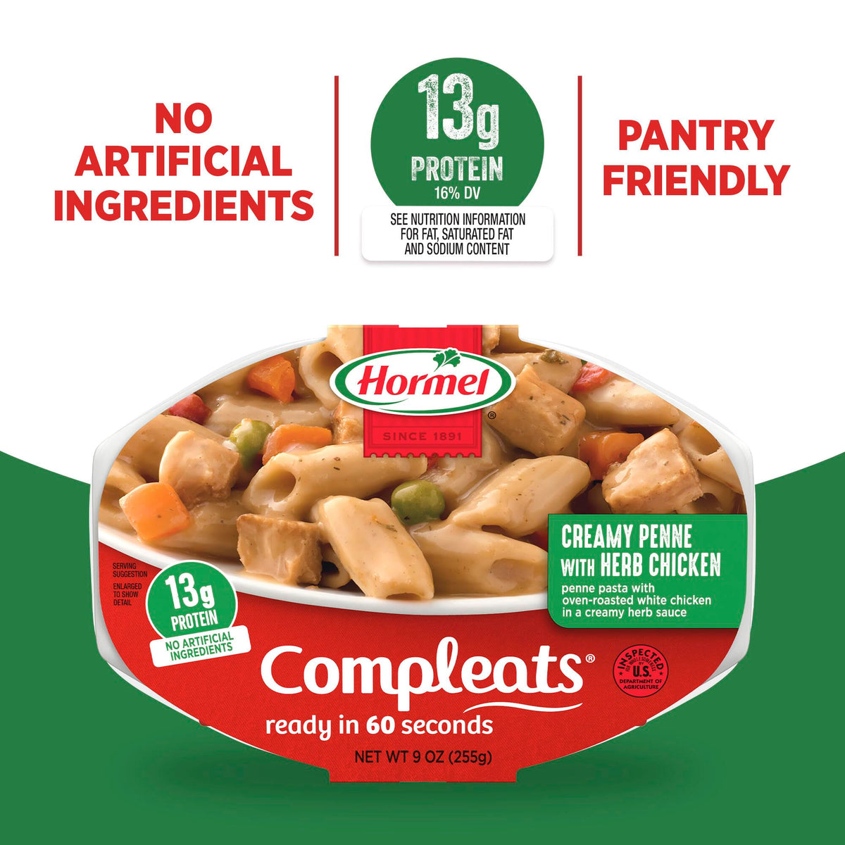 HORMEL COMPLEATS Italian Chicken and Penne / 9 Ounce (Pack of 6) / 6 Penne