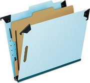 Pendaflex 59251 Pressboard Hanging Classi-Folder, 1 Divider/4-Sections, Letter, 2/5 Tab, Blue