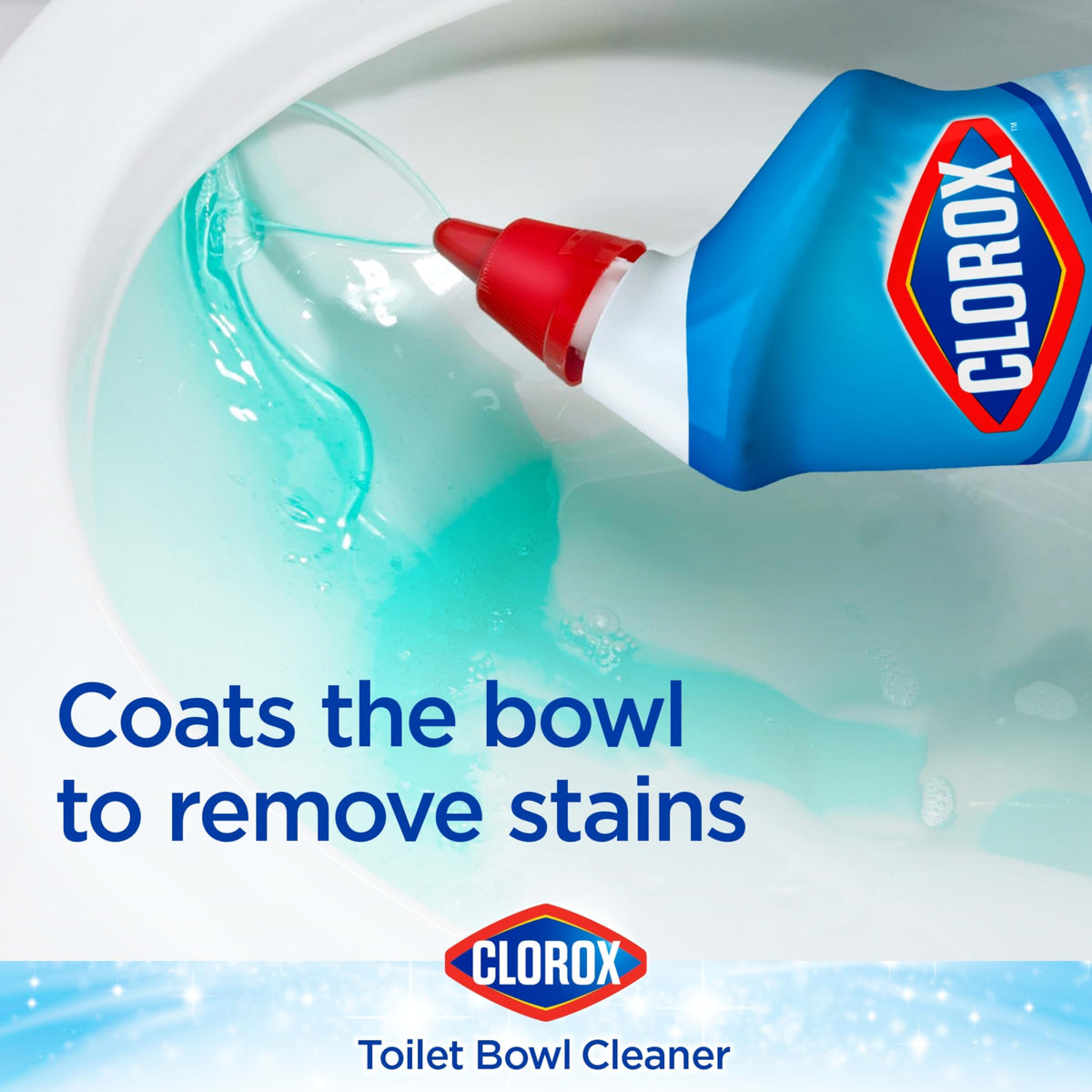 Toilet Bowl Cleaner with Bleach Variety Pack - 24 Ounces - Pack of 4 (Package May Vary) by Clorox – 96 Fl Oz (Pack of 1), Blue, Model 31871