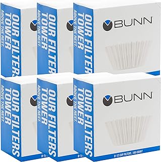 Bunn 8-12 Cup Coffee Filters, 6 each, 100ct