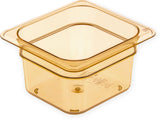 Storplus High Heat Food Pan for Catering by Carlisle FoodService Products – 1.9 Quarts, 1.775 liters, High Heat Plastic, Amber, Model 3088413