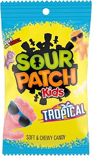 Sour Patch Kids Tropical Soft & Chewy Gummy Candy, 8 oz