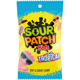 Tropical Soft & Chewy Gummy Candy by Sour Patch Kids – 8 Ounce (Pack of 1), Multicolor, Model 00070462002003