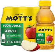 Mott's 100% Original Apple Juice, 8 fl oz bottles, 6 pack