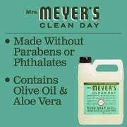 Basil Scent Liquid Hand Soap Refill Bottle by Mrs. MEYER'S – 33 Fl Oz, Pack of 6, Model 808124141636