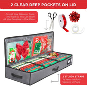 Holdn’ Storage Wrapping Paper Organizer Bag, Holds 40 Inch Rolls, Gray