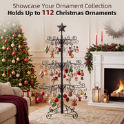 Aduanbang Ornament Display Tree, 3 Foot Iron Stand, Black