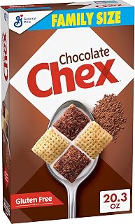 Chex Chocolate Breakfast Cereal, Gluten Free, 20.3 oz (Pack of 5)