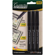 3513B Dri Mark Counterfeit Detector Pens – 1 Count (Pack of 3), Black, Pack of 3, Model DRI3513B