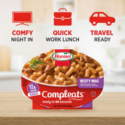 HORMEL COMPLEATS Beefy Mac / 7.5 Ounce (Pack of 7) / Microwave Meals Pasta & Noodle Dishes