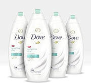 Dove Body Wash For Softer and Smoother Skin Sensitive Skin Hypoallergenic and Sulfate Free Body Wash 22 oz, 4 Count