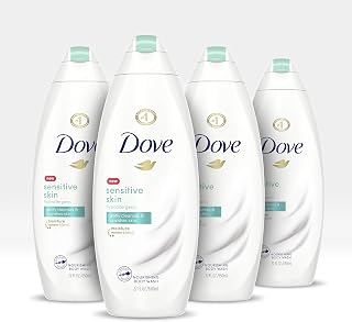Dove Body Wash For Softer and Smoother Skin Sensitive Skin Hypoallergenic and Sulfate Free Body Wash 22 oz, 4 Count