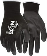 MCR Safety 9669XS Nylon Knitted Shell Gloves, X-Small, Black