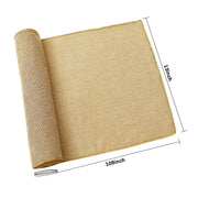 B-Cool Burlap Table Runner, 13x108 Inch, 2 Pack Khaki