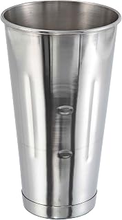 Winco Stainless Steel 30 Oz. Malt Cup | Standard spindle compatible, Keeps cold, Restaurant service, Great for Water, Juice, Soft Drinks and Cocktails
