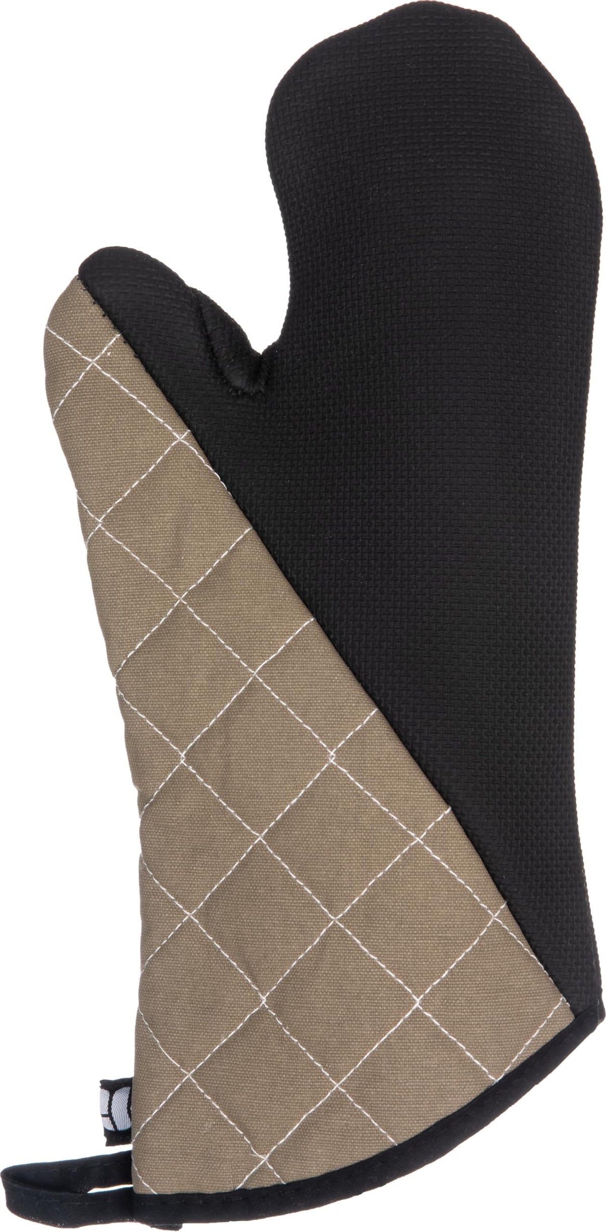 San Jamar Conventional Style / 15" Length / Tan Oven Mitts