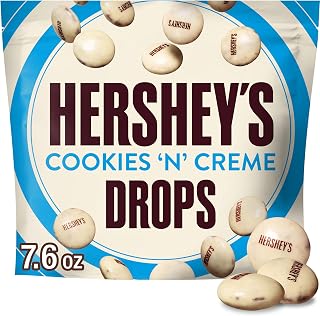HERSHEY'S Drops Cookies 'n' Creme Candy Bag, 7.6 oz