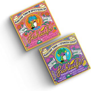 Fishwife Albacore Tuna Variety Pack | Premium Tinned Fish | MSC-Certified Seafood | High Protein, Gluten Free, Paleo Friendly, Omega-3s | Wild-Caught Tuna from South Africa Fishery
