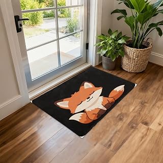 JUNZAN Soft Faux Lambskin Plush Non Slip Rubber Back Floor Rug One Size
