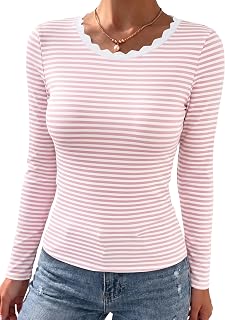Long Sleeve Shirts for Women Fall Clothes Trendy Womens Tops Cute
