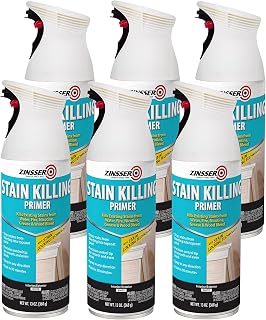 Zinsser 378493-6PK Stain Killing Primer Spray, 13 oz, White, 6 Pack