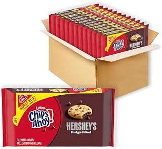 Chips Ahoy! Chewy Hershey's Fudge Filled Soft Cookies, Family Size, 12 - 14.85 oz Packages