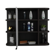 DEPOT E-SHOP Black Wengue / Modern / 1 Medicine Cabinets