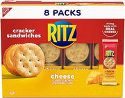 Ritz Cheese Sandwich Crackers, Lunch Snacks, 8 Snack Packs