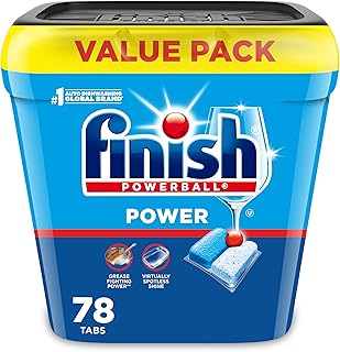 Finish Power Dishwasher Pods, No Pre-Rinse Dishwasher Detergent Soap For Deep Clean & Shine with Degreasing Power, Fresh Scent, 78 Count