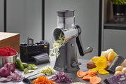 Click drum grater by GEFU – One Size, Stainless Steel, Black, Model GF24-89555