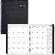 Rediform CB1200VBLK DuraFlex 14-Month Planner, Black, 7 1/8 x 8 7/8, 2014-2016