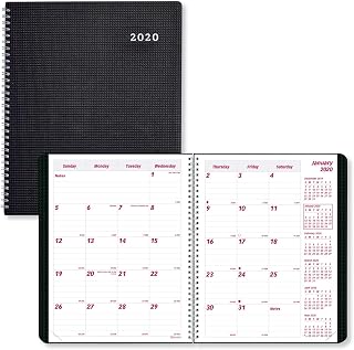 Rediform CB1200VBLK DuraFlex 14-Month Planner, Black, 7 1/8 x 8 7/8, 2014-2016
