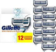 Gillette SkinGuard Men's Razor Blade Refill for Sensitive Skin, Designed for Sensitive Skin, 12 Blade Refills