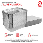 Stock Your Home 2 lb / 100 Pack / Silver Disposable Cookware