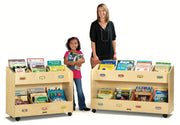 Mobile 8-Section Book Organizer by Jonti-Craft – 48 inches (W) x 16 inches (D) x 29.5 inches (H), Acrylic, Model 5369JC