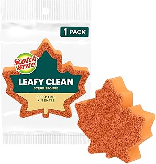 Scotch-Brite Leafy Clean Scrub Sponge, 1 Pack