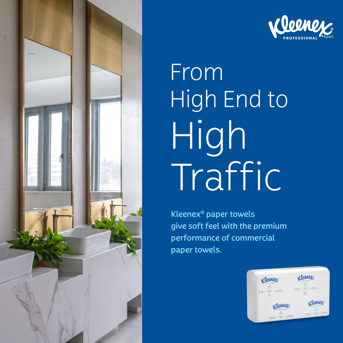 Professional Multifold Paper Towels by Kleenex – 120 Count (Pack of 25), Paper, White, Pack of 3000, Model 13253