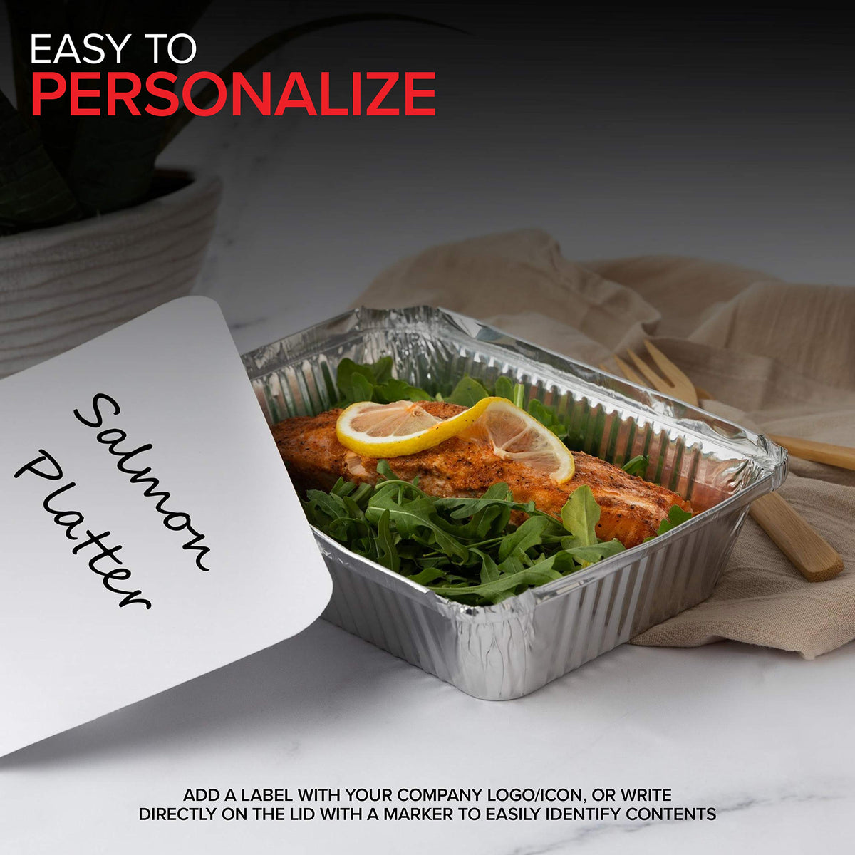 Stock Your Home 2 lb / 100 Pack / Silver Disposable Cookware