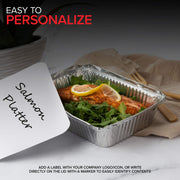 Stock Your Home 2 lb / 25 Pack / Silver Disposable Cookware