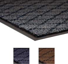 Notrax 125 Evergreen Diamond™ Vinyl Backed Entrance Mat, for Home or Office | 2' X 3' Charcoal