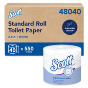 Scott Professional White / 550 Sheet (Pack of 40) / 40 Rolls Paper & Plastic