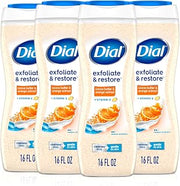 Dial Body Wash, Orange Peel & Cocoa Butter, Vitamin E, 16 Fl Oz, 4 Count