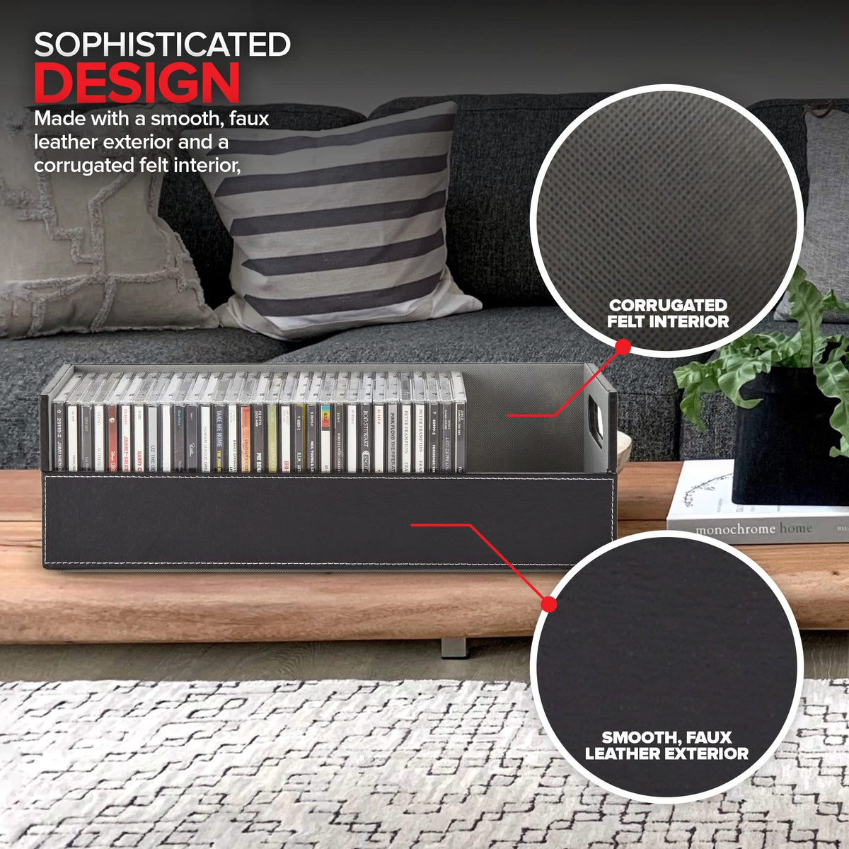 Stock Your Home Black & Gray Interior / 40.0 load / 1 CD Racks