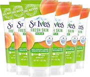 St. Ives Apricot Scrub Exfoliant, Travel-Size 6-Pack – Fresh Skin Exfoliating Apricot Facial Scrub, 1 Oz Ea