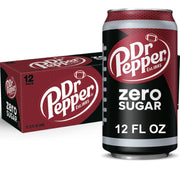 Zero Sugar, 12 Ounce, 12 Count by Dr Pepper – 12 Fl Oz (Pack of 12), Red, Pack of 12