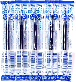 Zebra Technologies Zebra 0.5mm Blue Ink Refill (JF-0.5), for Zebra Sarasa Clip 0.5 Gel Ballpoint Pen(JJ15-BL), × 5 Pack/total 5 pcs (Japan Import) [Komainu-Dou Original Package]