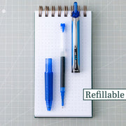 Precise V7 RT Retractable Rollerball Pens by PILOT – 8 Count (Pack of 1), Metal, Blue, Model P7RB8BLU-AMZ