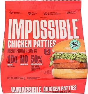 IMPOSSIBLE FOODS Impossible, Frozen Chicken Patties Plant Based, 13.5 Ounce