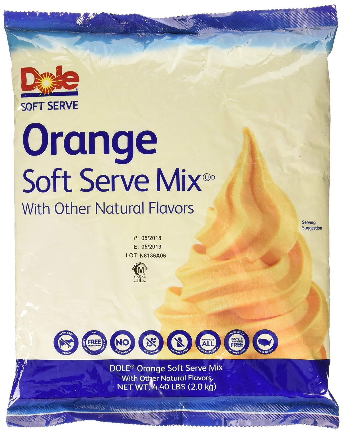 Soft Serve Mix by Dole – 4.40 Pound, Model P7710